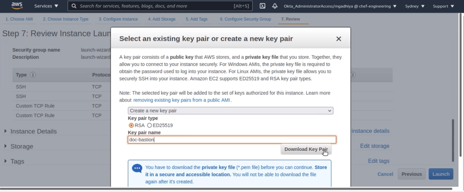 AWS EC2 Launch Instances